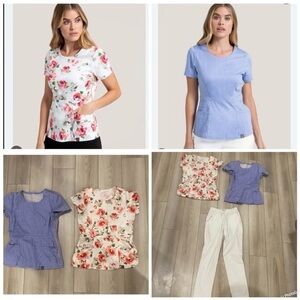 Floral and Striped Women's Tops Set